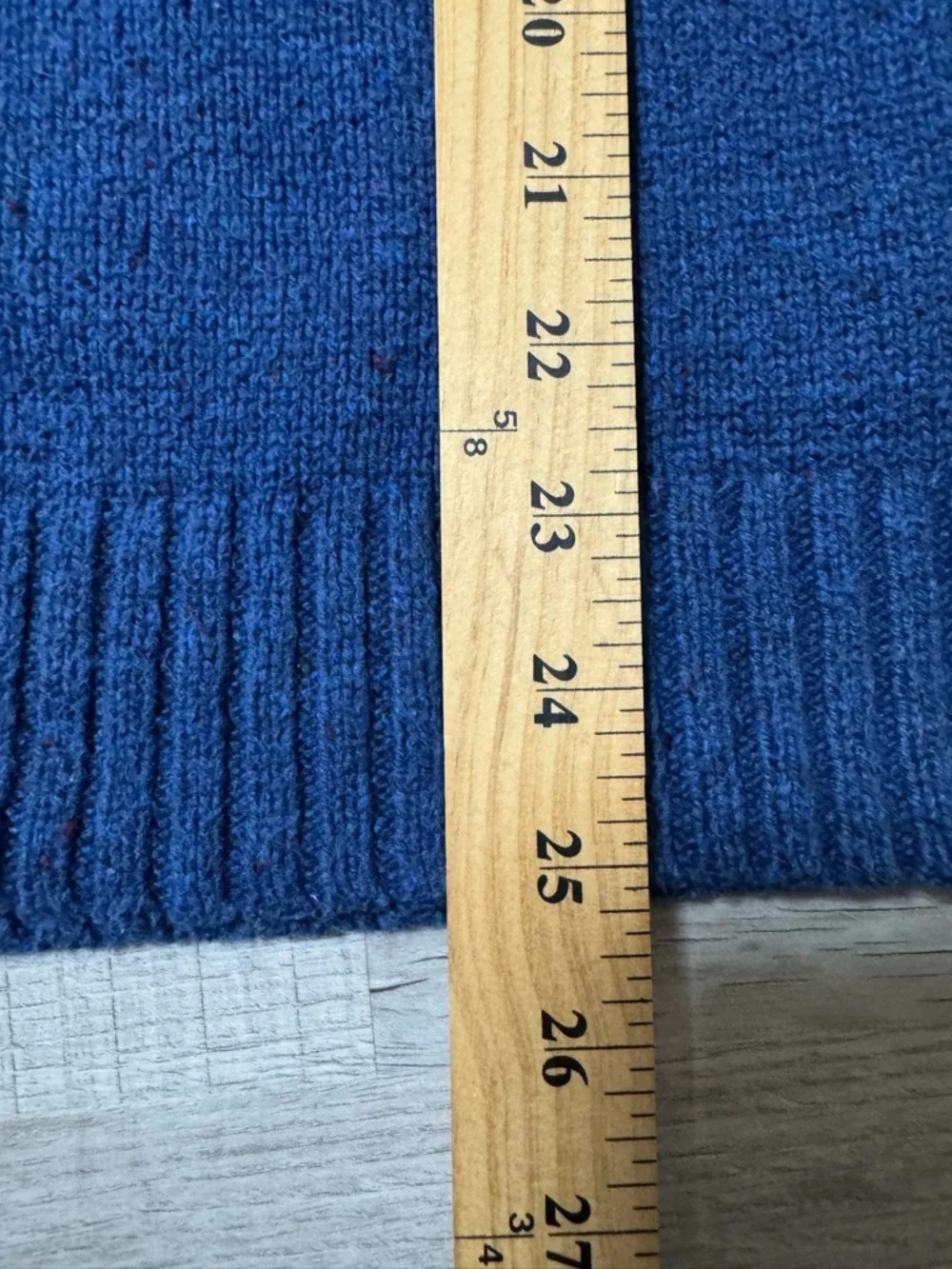 American Eagle Blue Crewneck Sweater Elbow Patch Logo Cotton Blend M‎